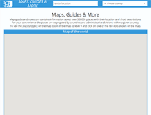 Tablet Screenshot of mapsguidesandmore.com